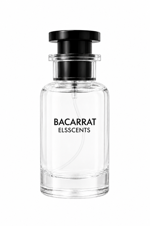 Bacarrat Elsscents perfume bottle on a white background